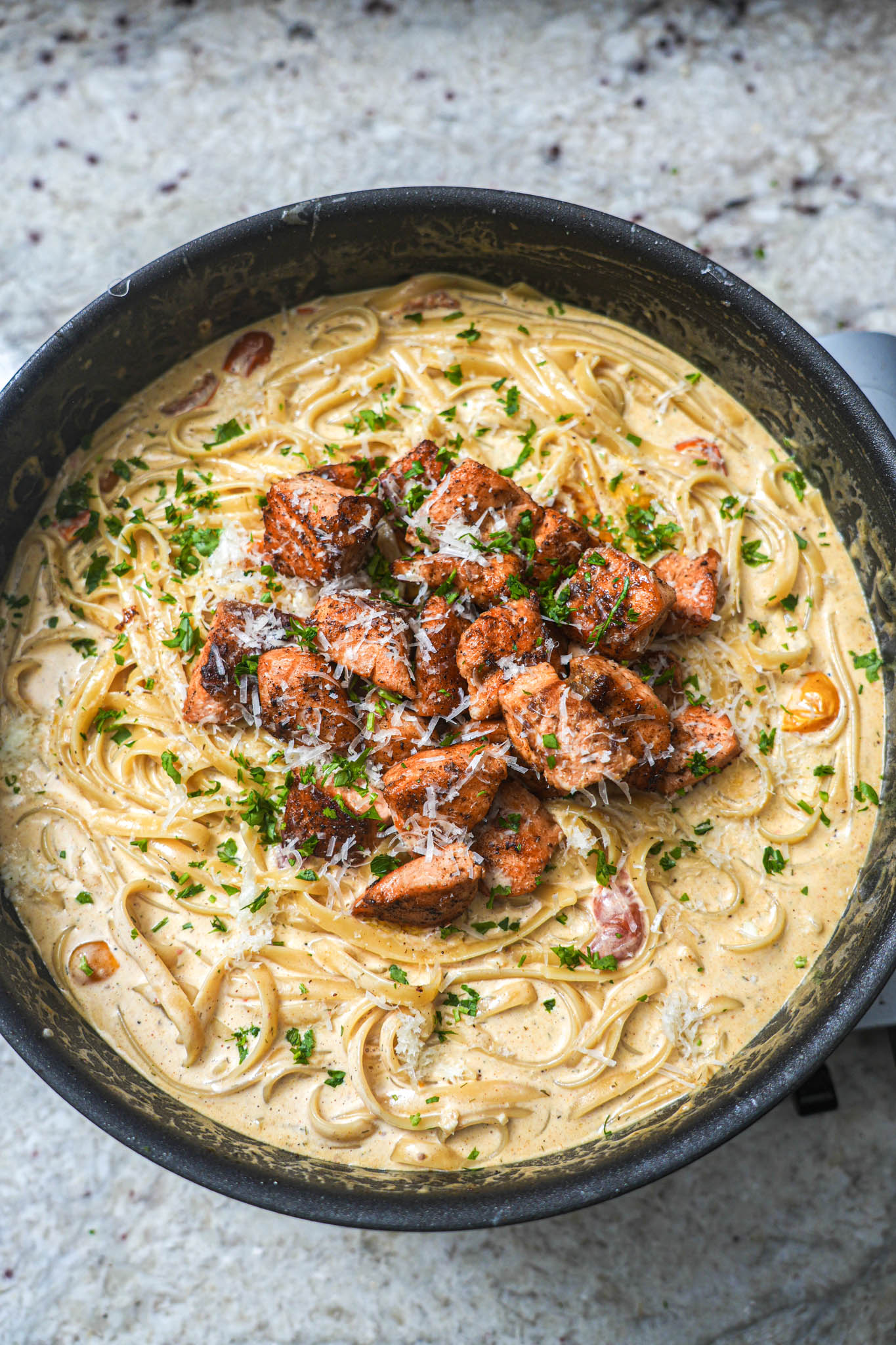 Creamy Cajun Salmon Pasta Recipe